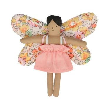 Butterfly Daisy Mini Doll with Suitcase By Meri Meri